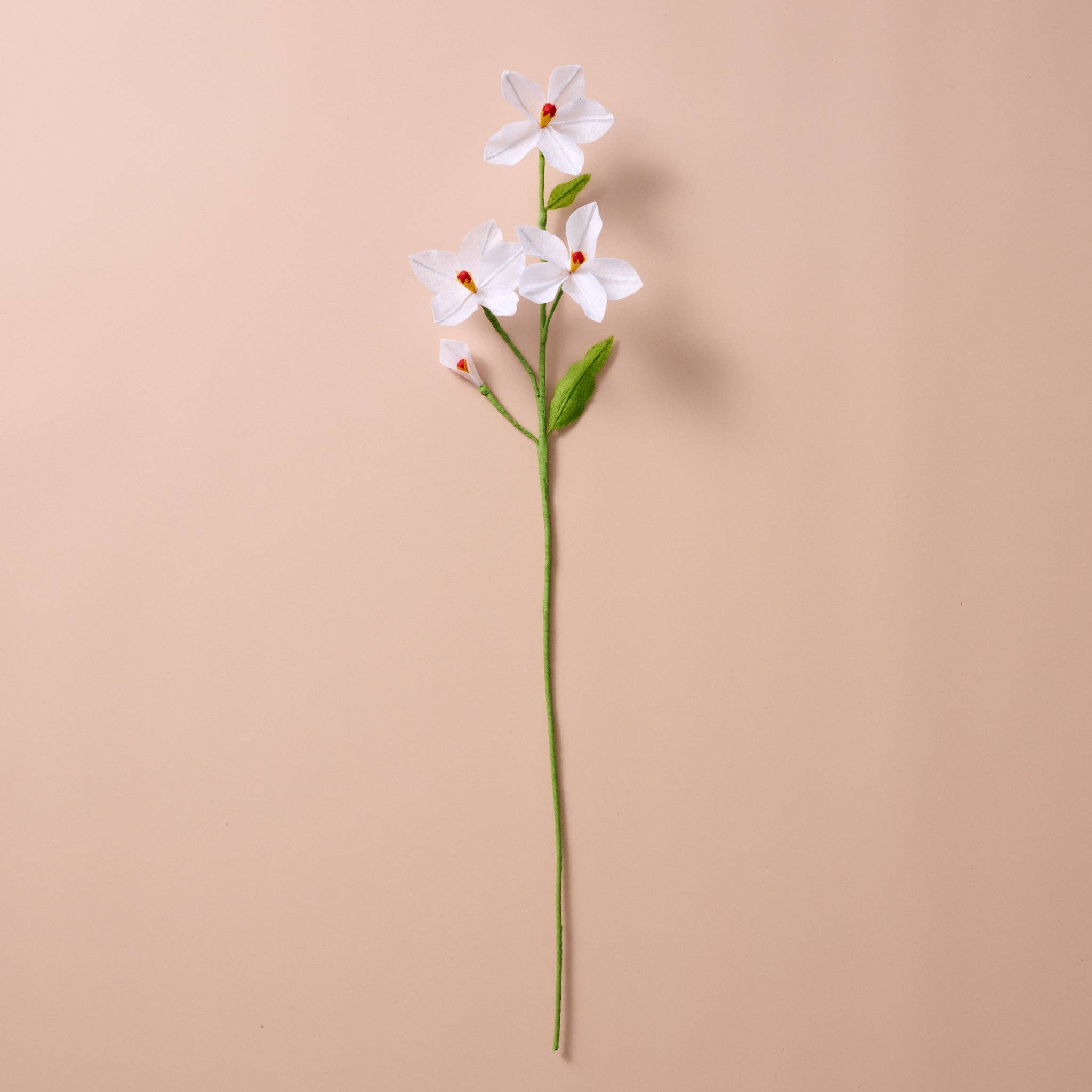 Silk Paper Paperwhite Flowers -White