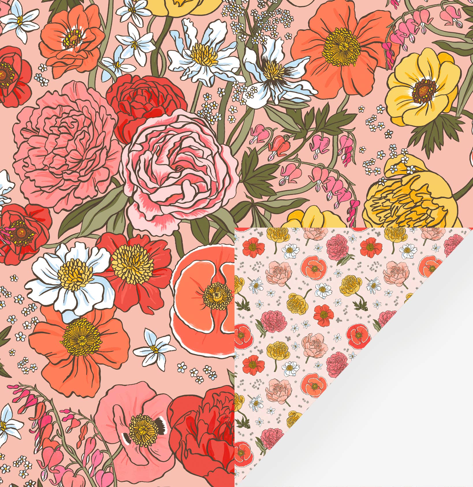 Garden Flora | Double Sided Wrapping Paper