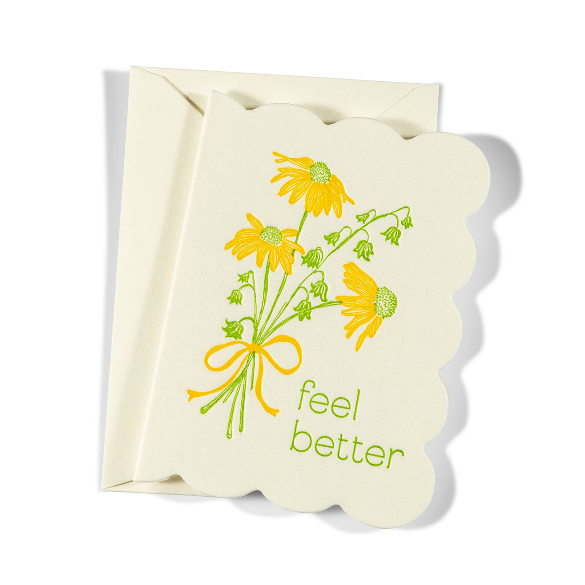 Feel Better Flowers | Mini Letterpress Enclosure Card