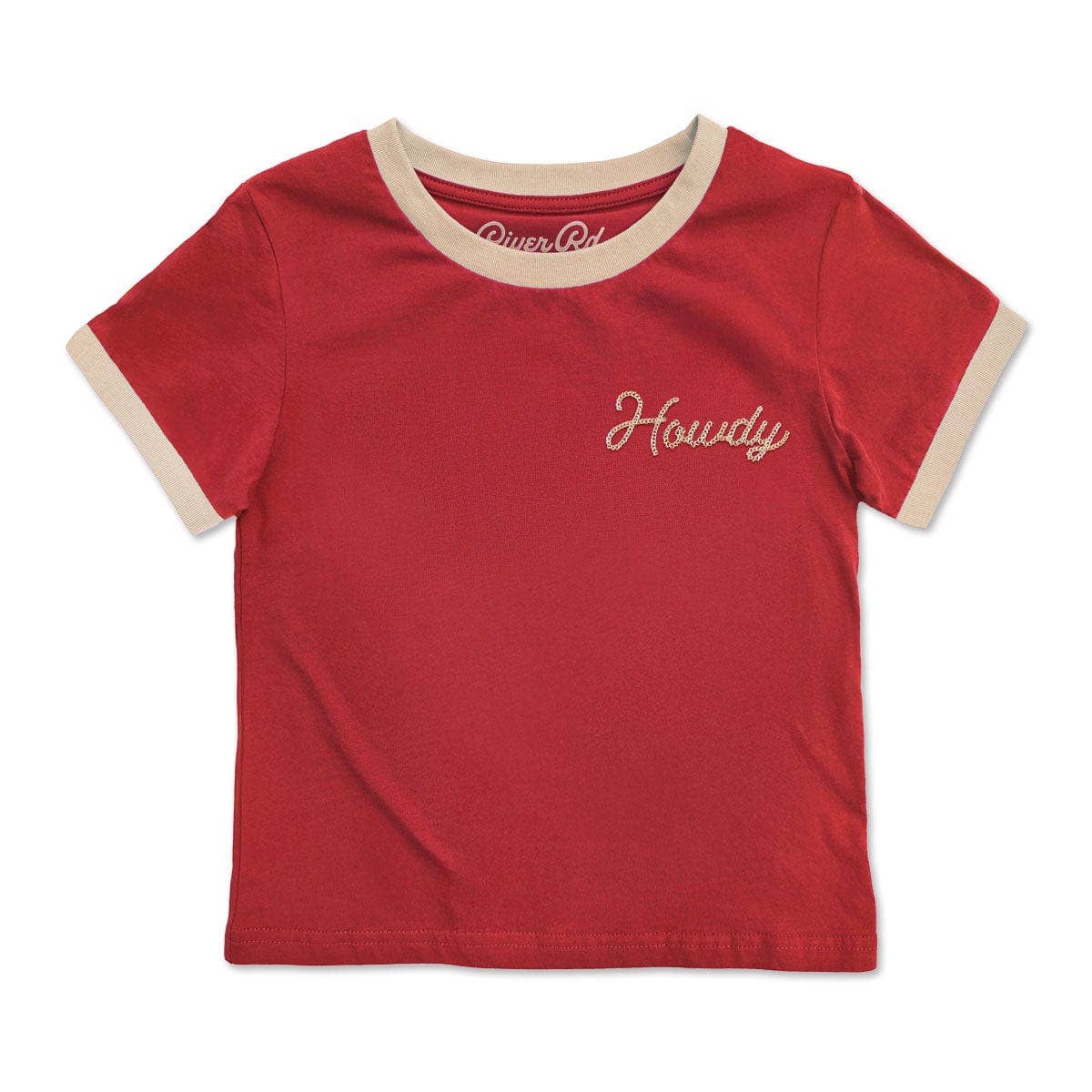 Howdy Vintage Ringer | Red (Youth)