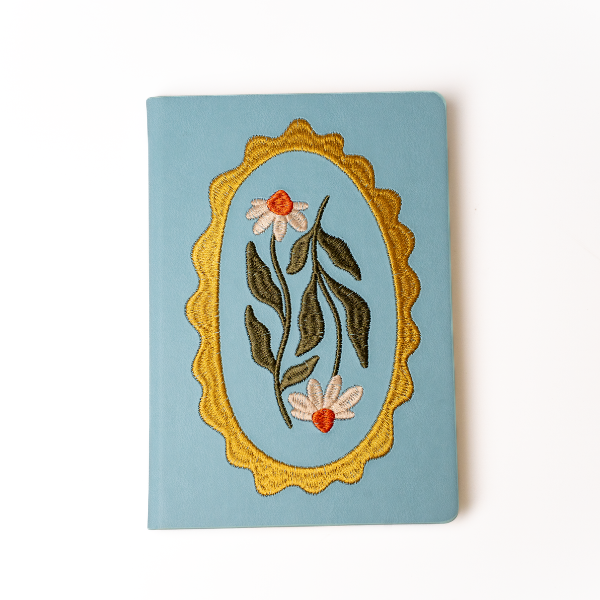 Daisy Frame Hardbound Embroidered Notebook