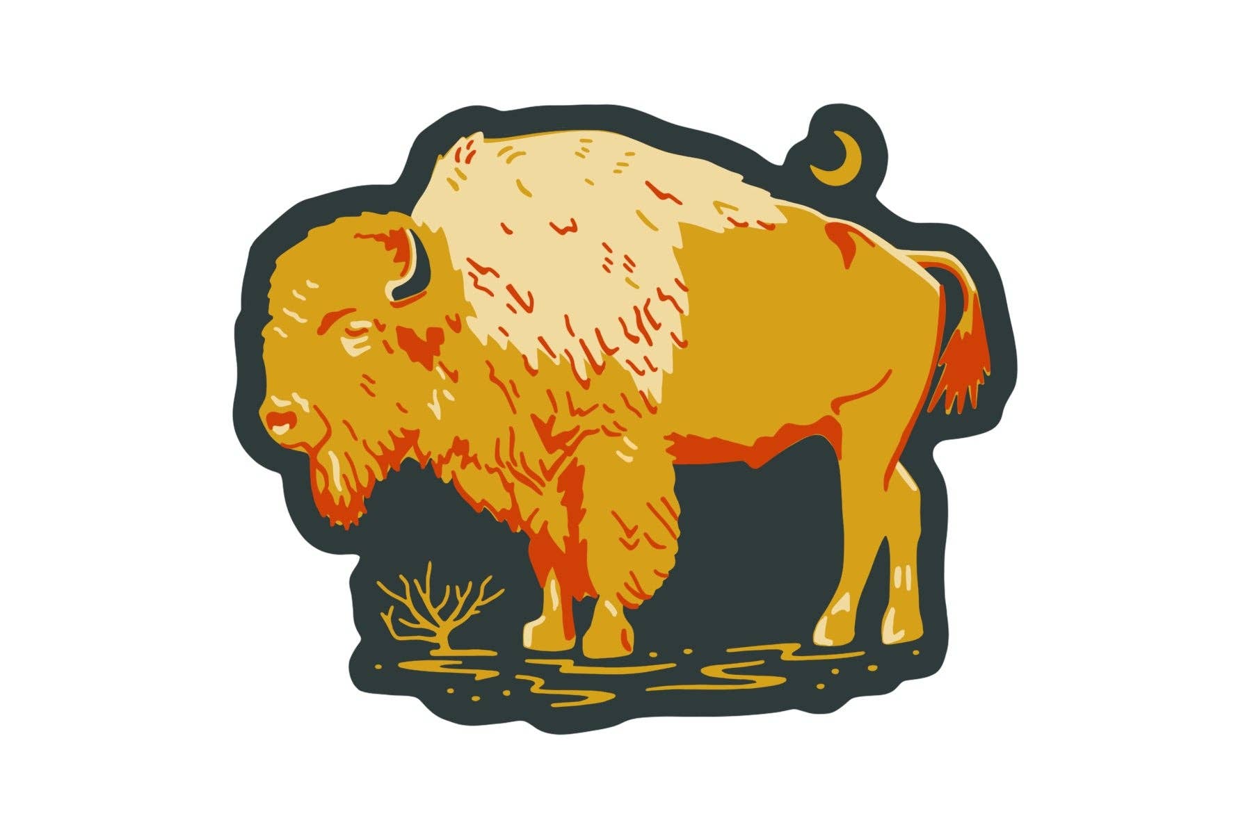Bison Sticker