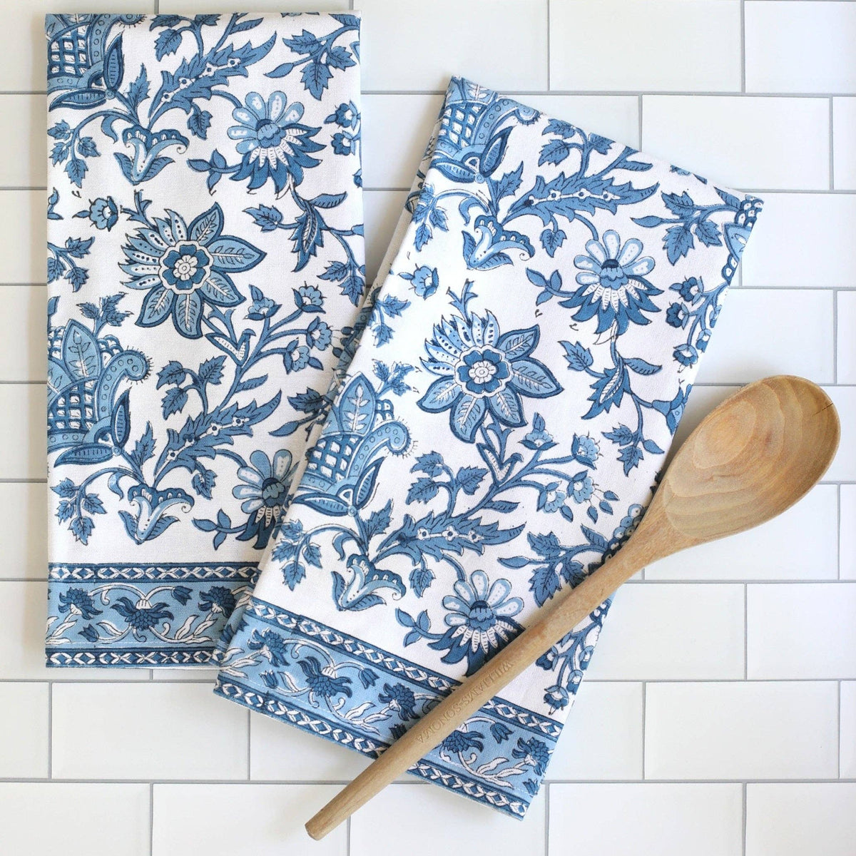 Kitchen Towels Gayatri Blue, set of 2