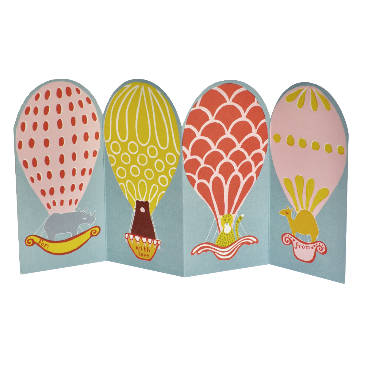 Balloon Animals | Concertina Greeting Card