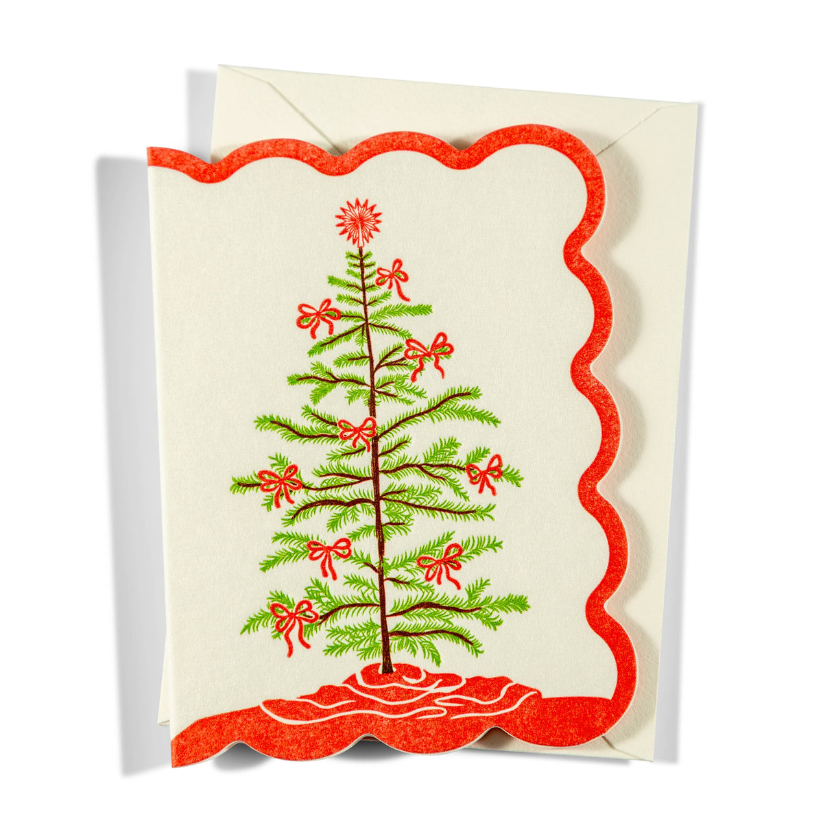 Christmas Tree| Mini Letterpress Enclosure Card