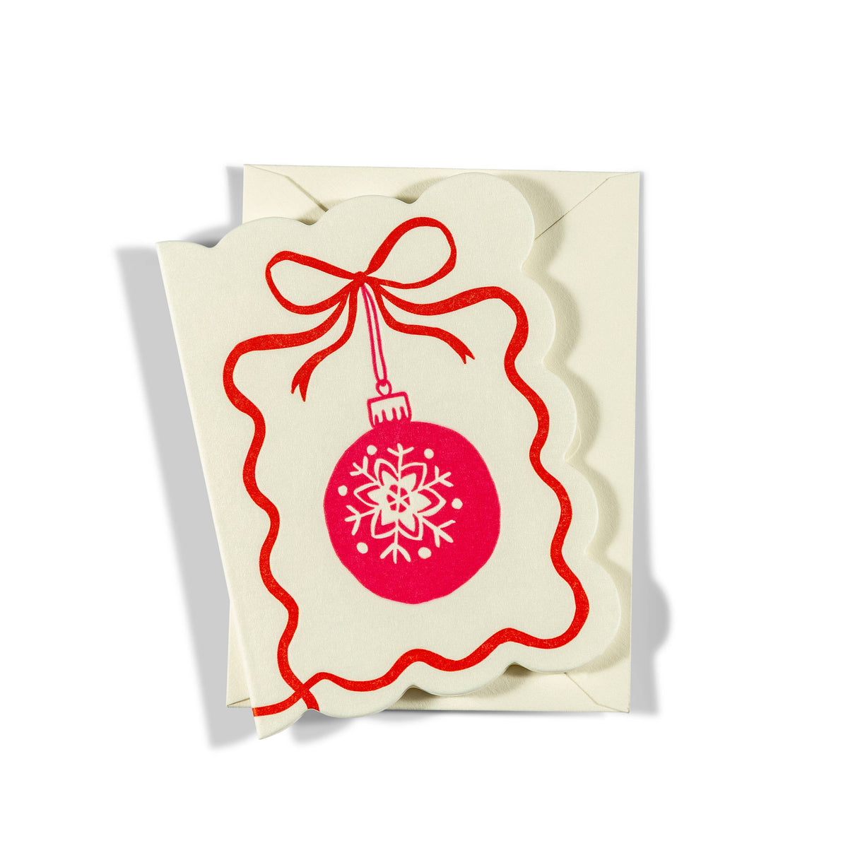 Pink Ornament | Mini Letterpress Enclosure Card