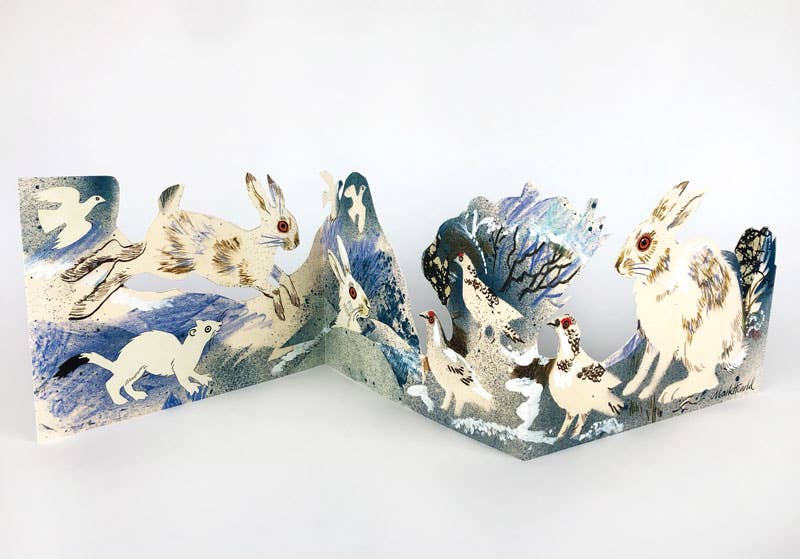 Winter Wildlife Collage Card