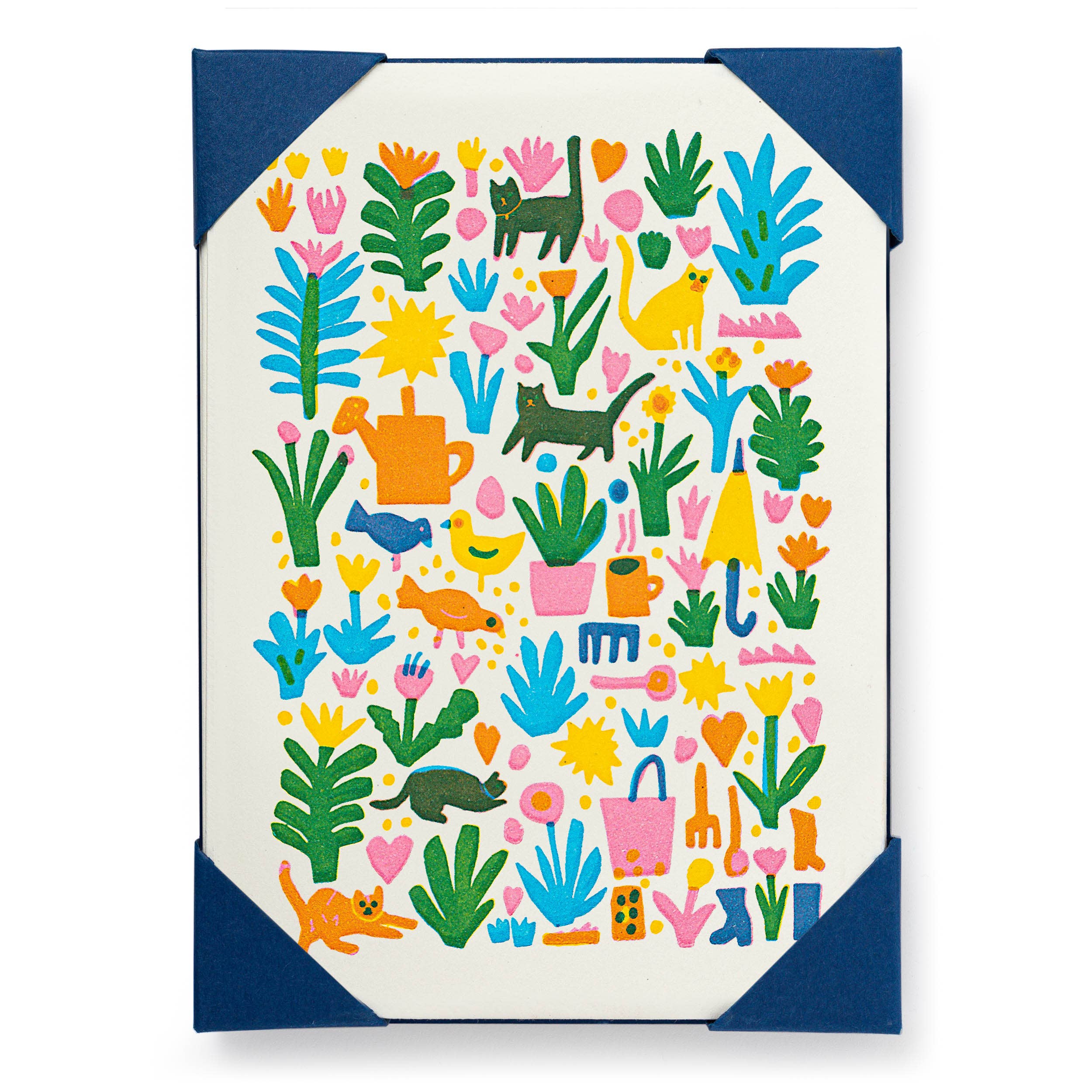 Cats in the Garden | 5-Pack Notelet Cards