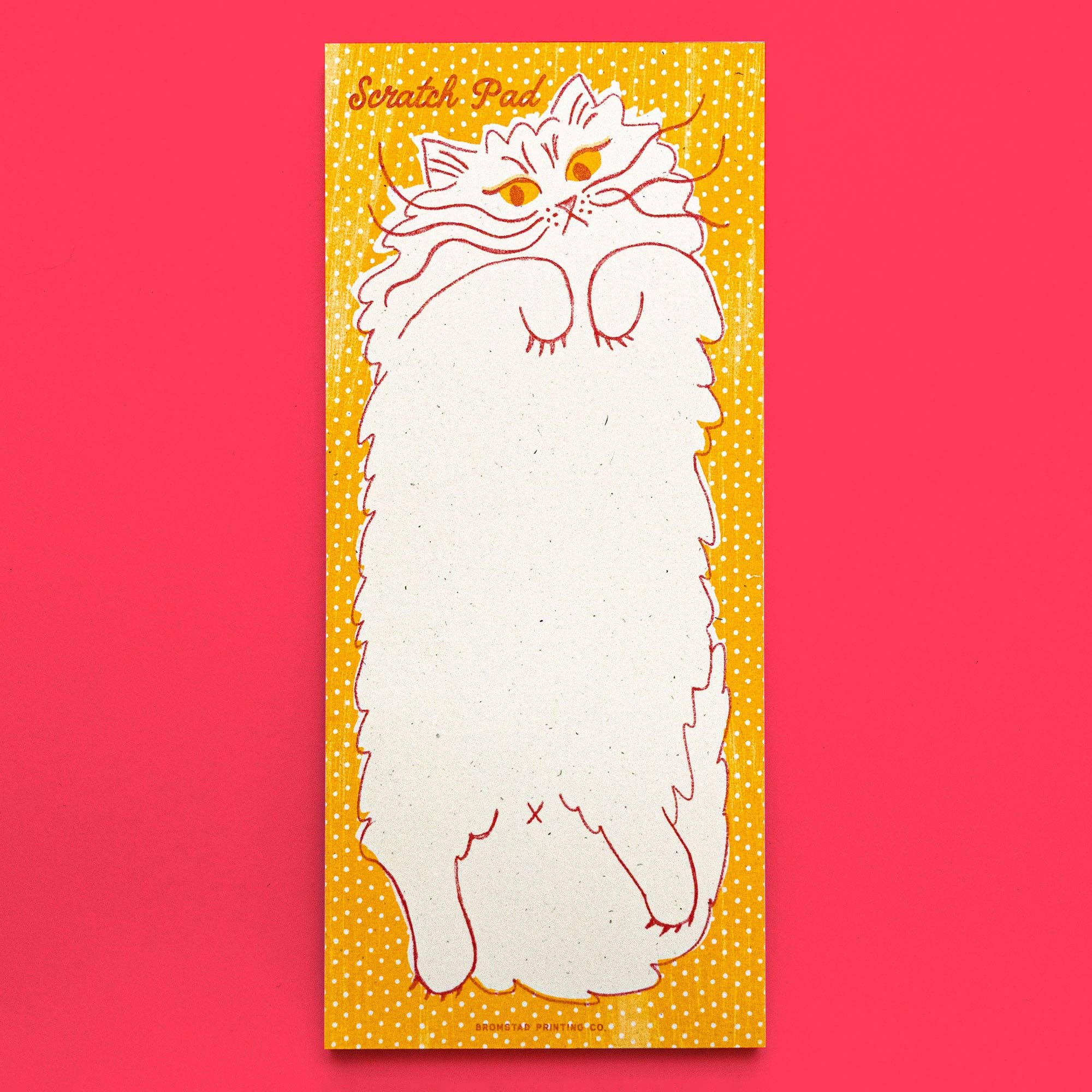 Scratch Pad Cat - Risograph Notepad