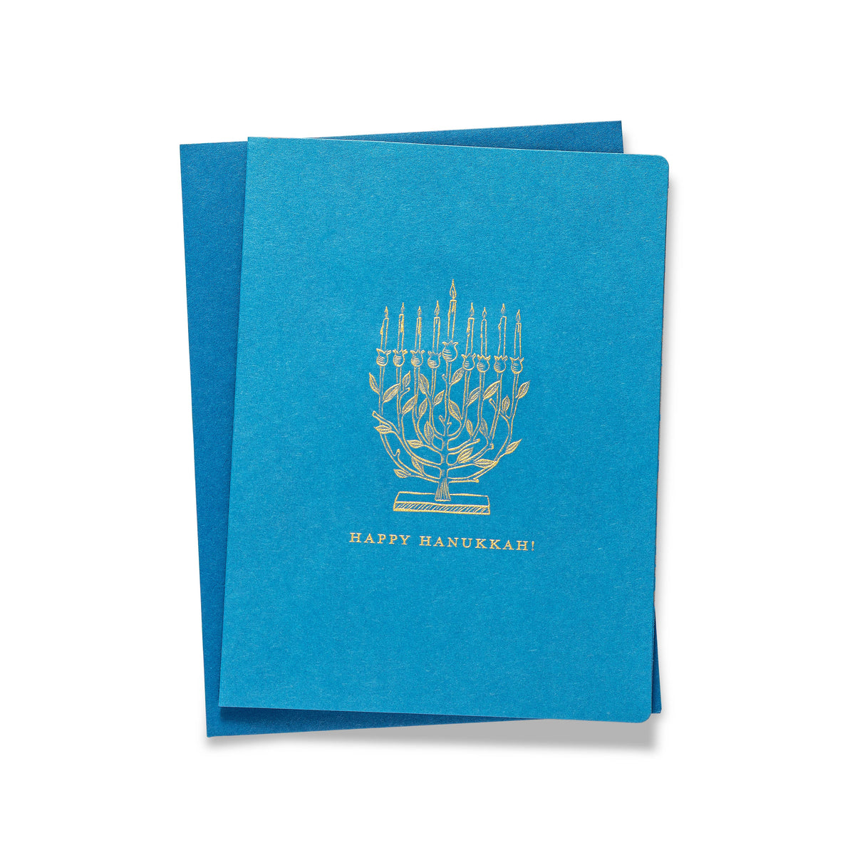 Hanukkah Menorah | Engraved Greeting Card