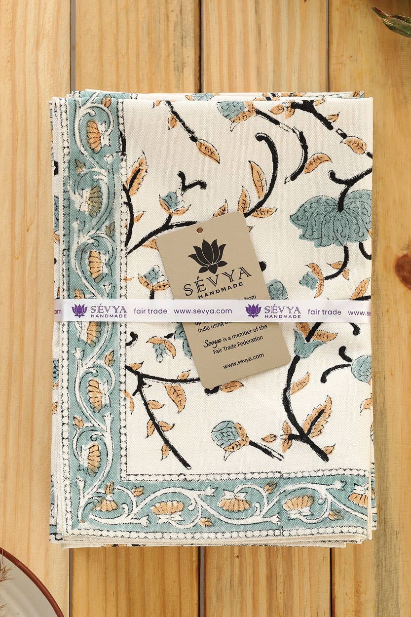 Silver Floral Placemats