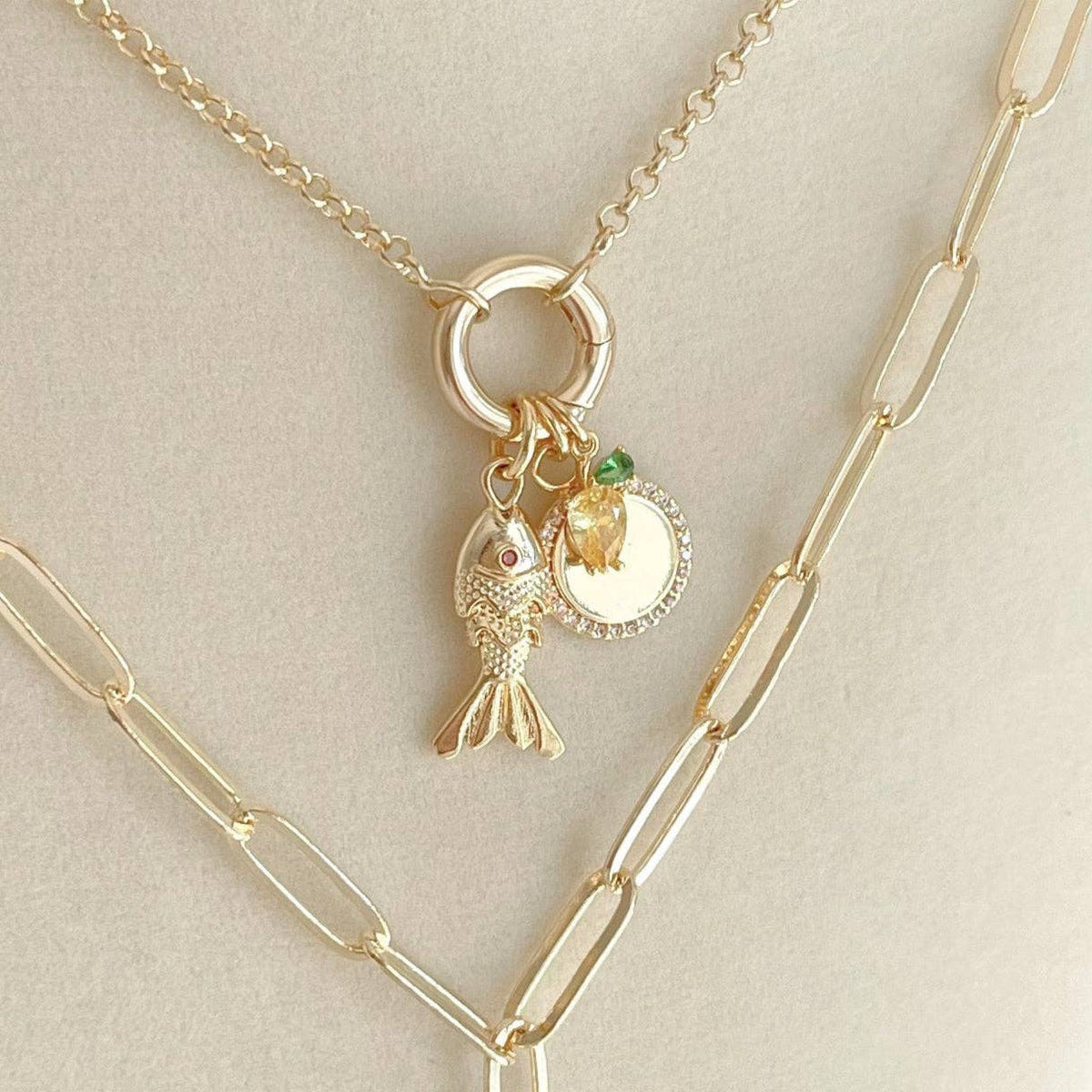 Gold Koi Fish Charm
