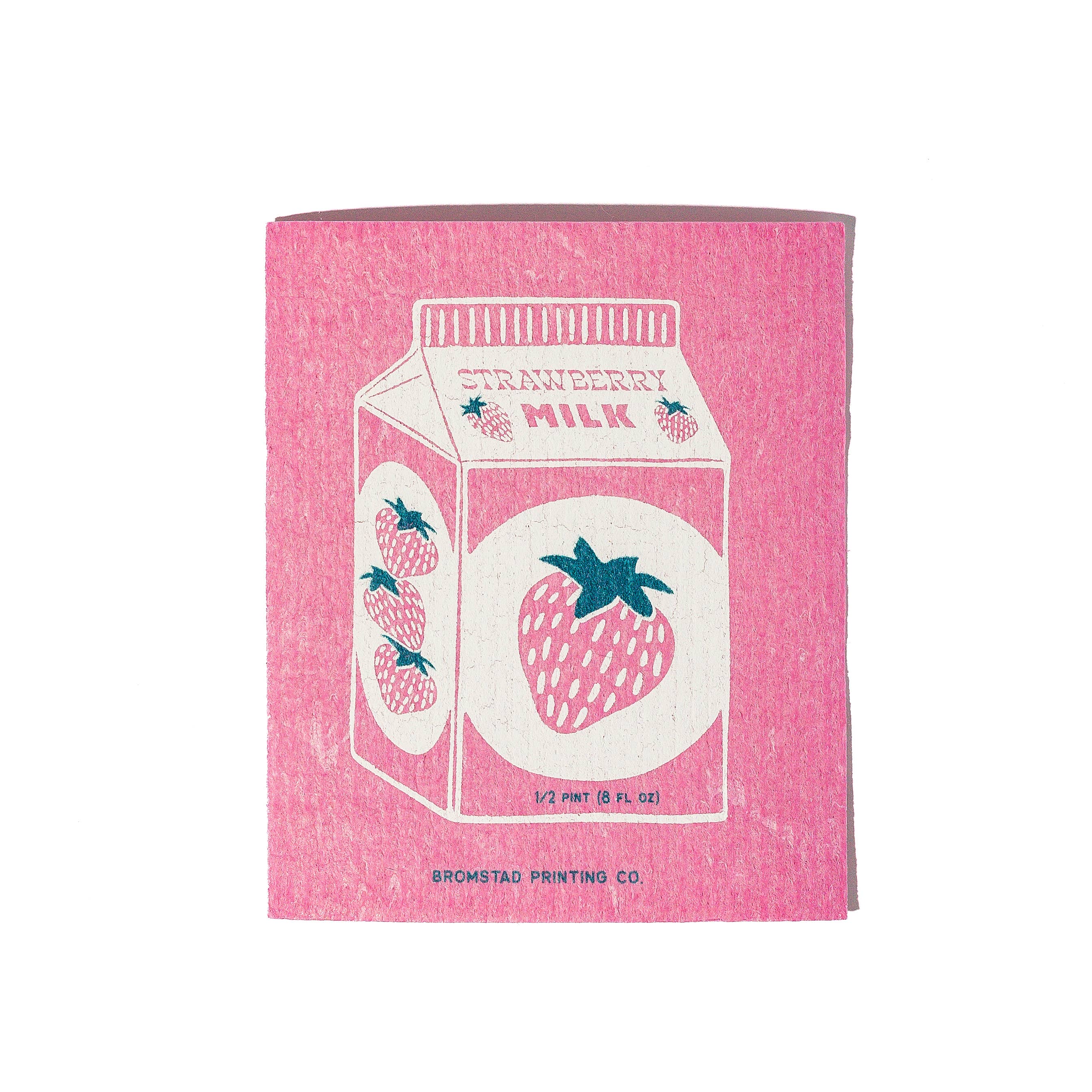 Strawberry Milk - Swedish Dishcloth