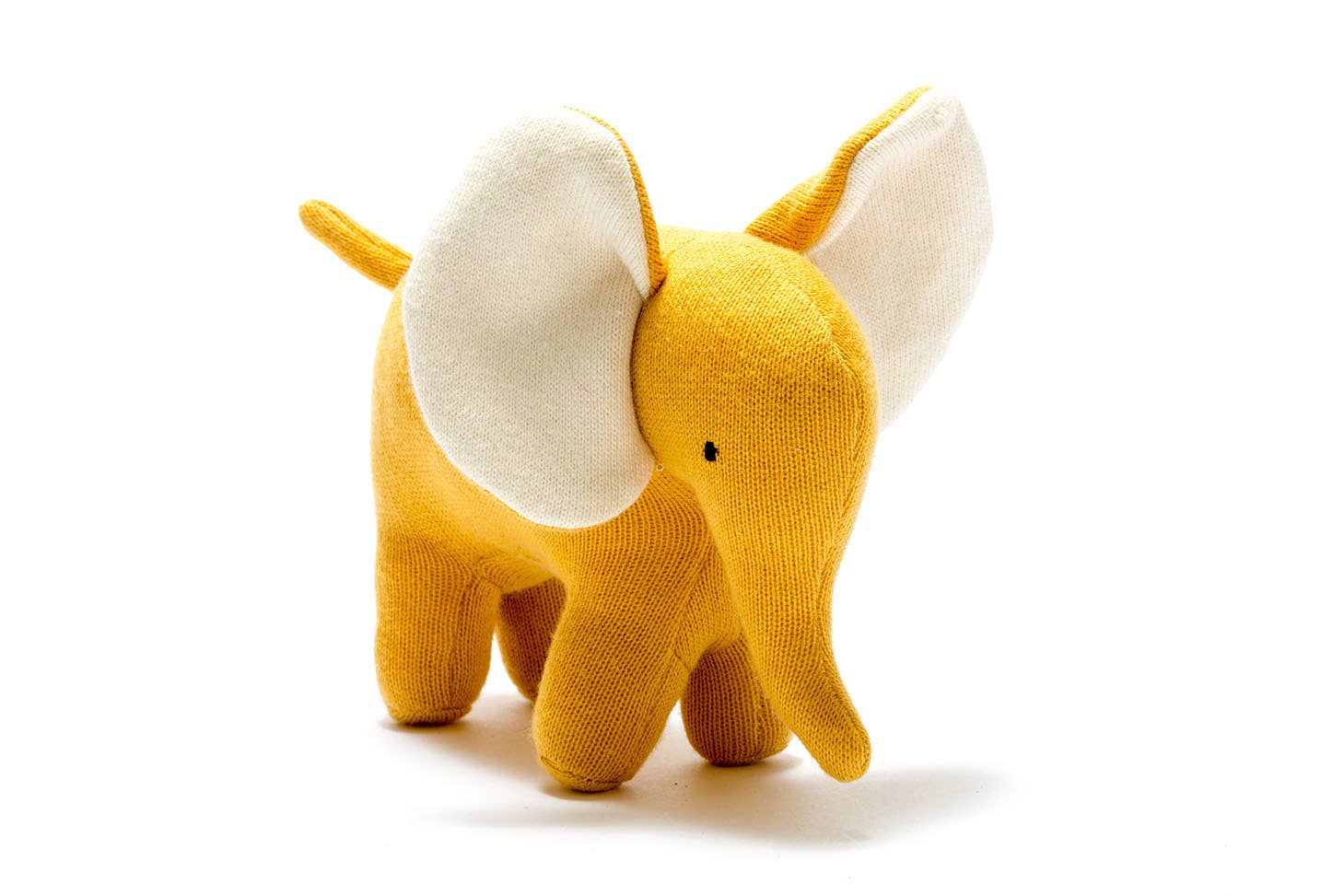 Small Ellis the Elephant Plush Toy | Mustard