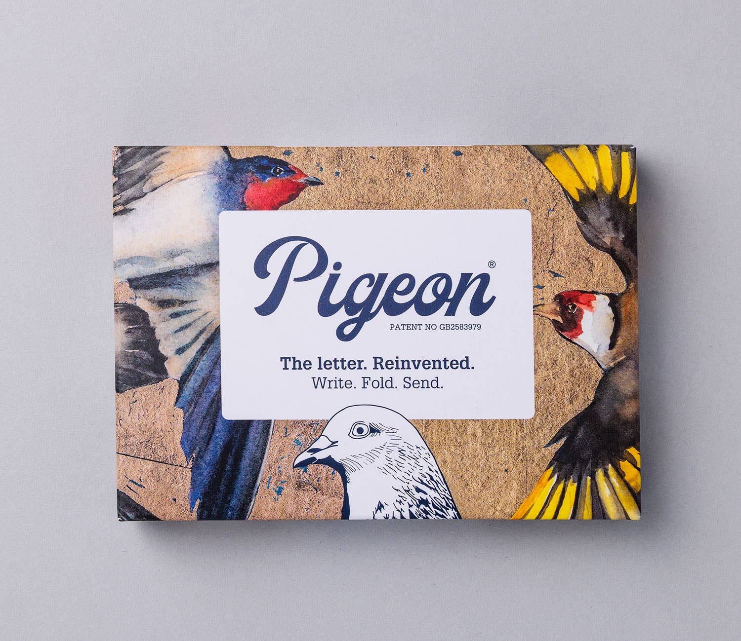 Golden Flight Pigeon | Folding Letter Set | Pack of 6