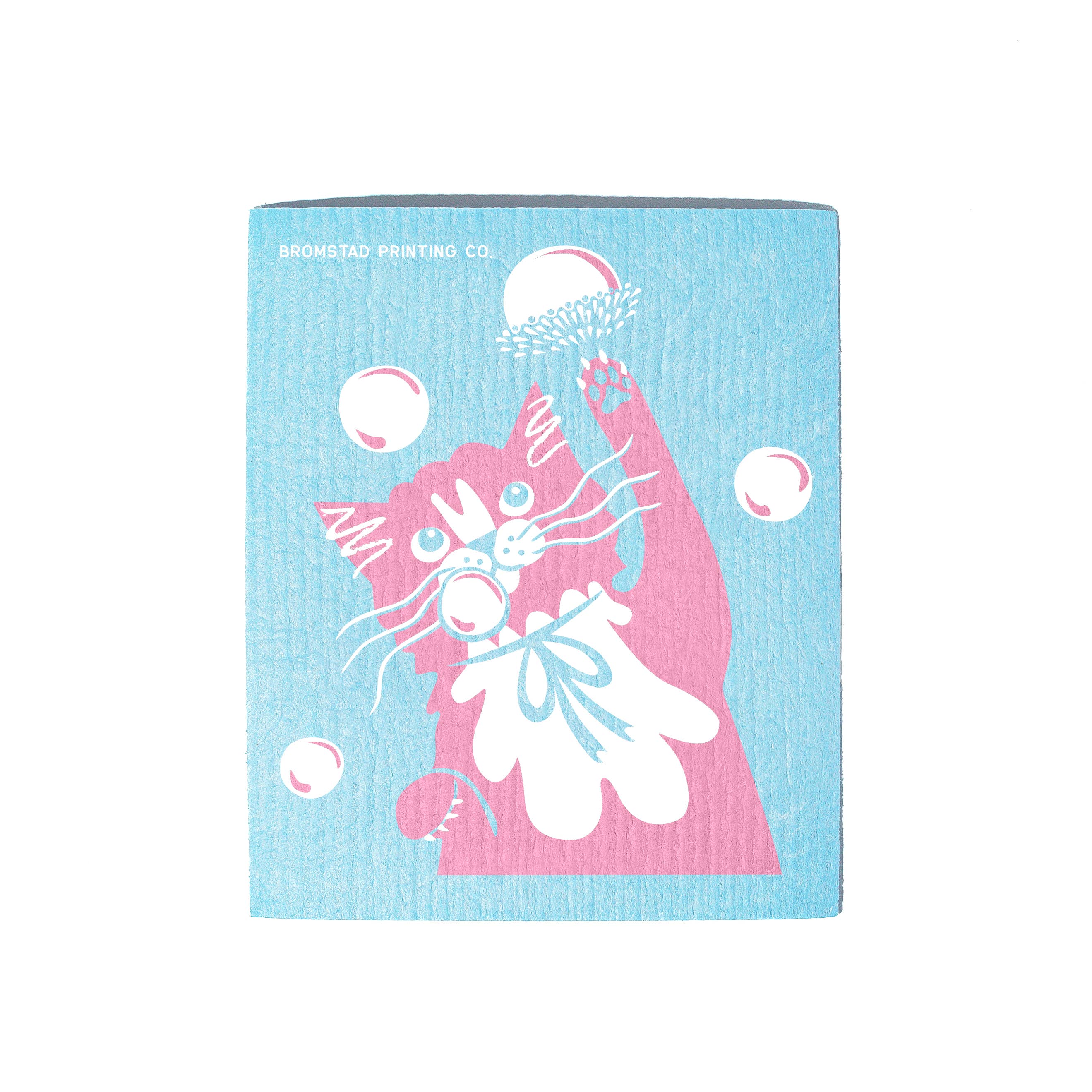 Bubble Cat | Swedish Dishcloth