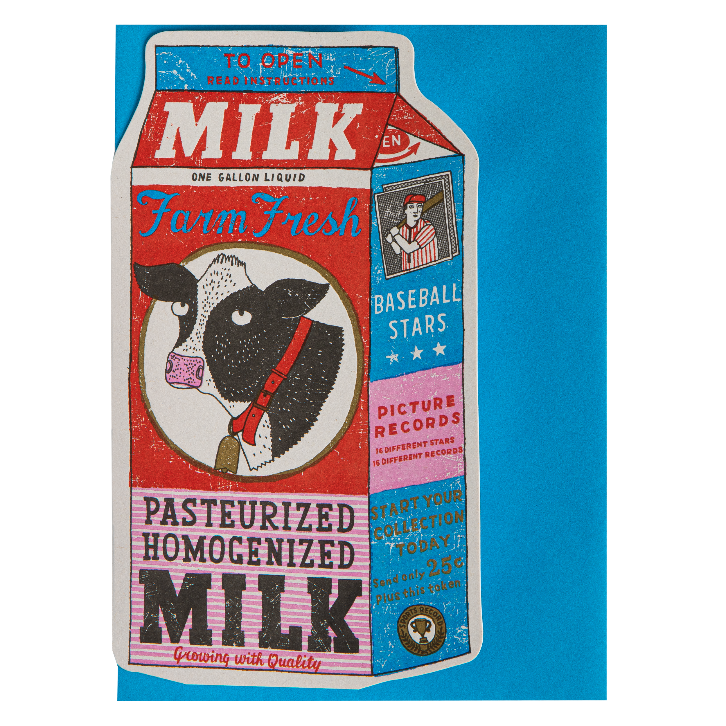 Milk Carton | Cut-Out - Greeting Card