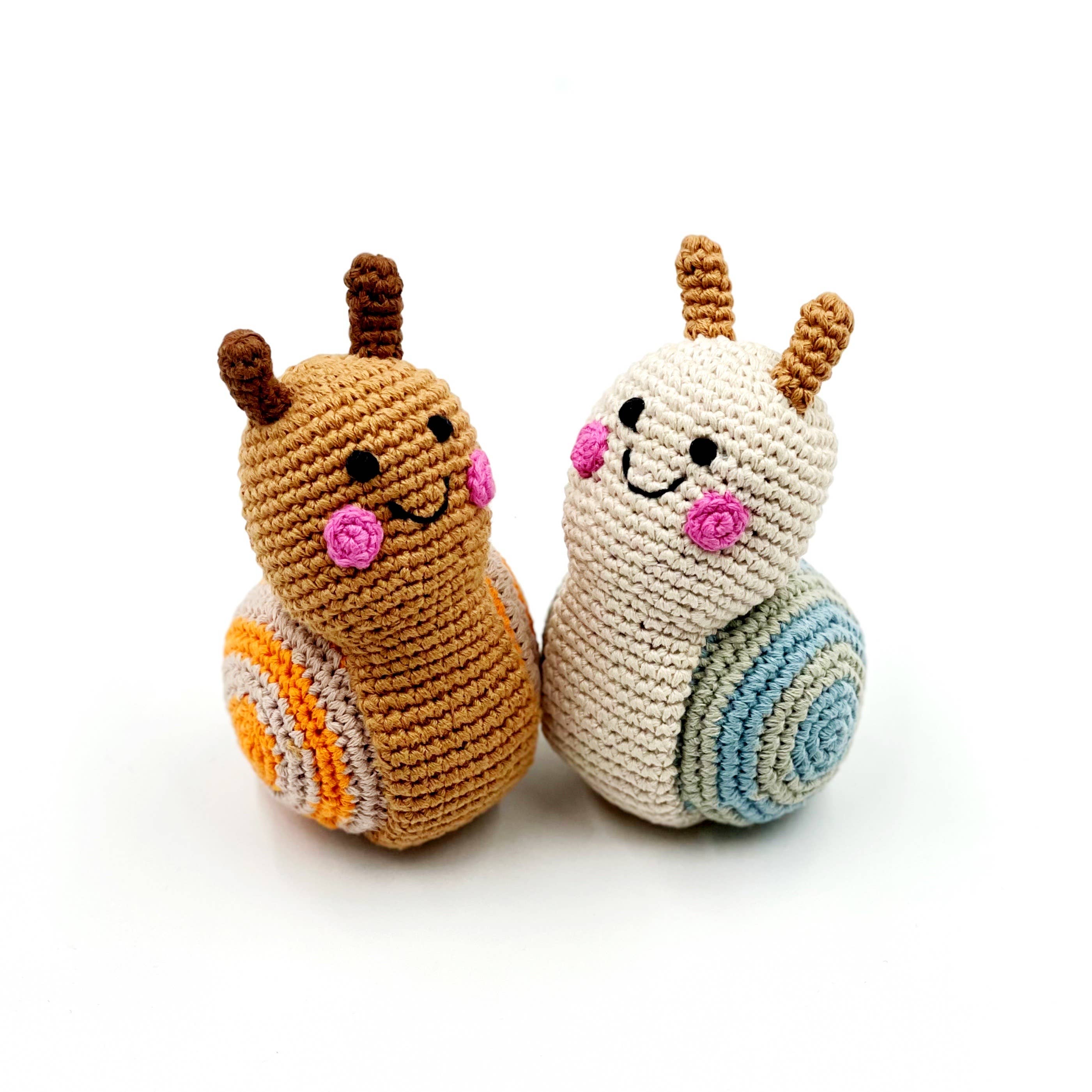 Plush Garden Snail Rattle