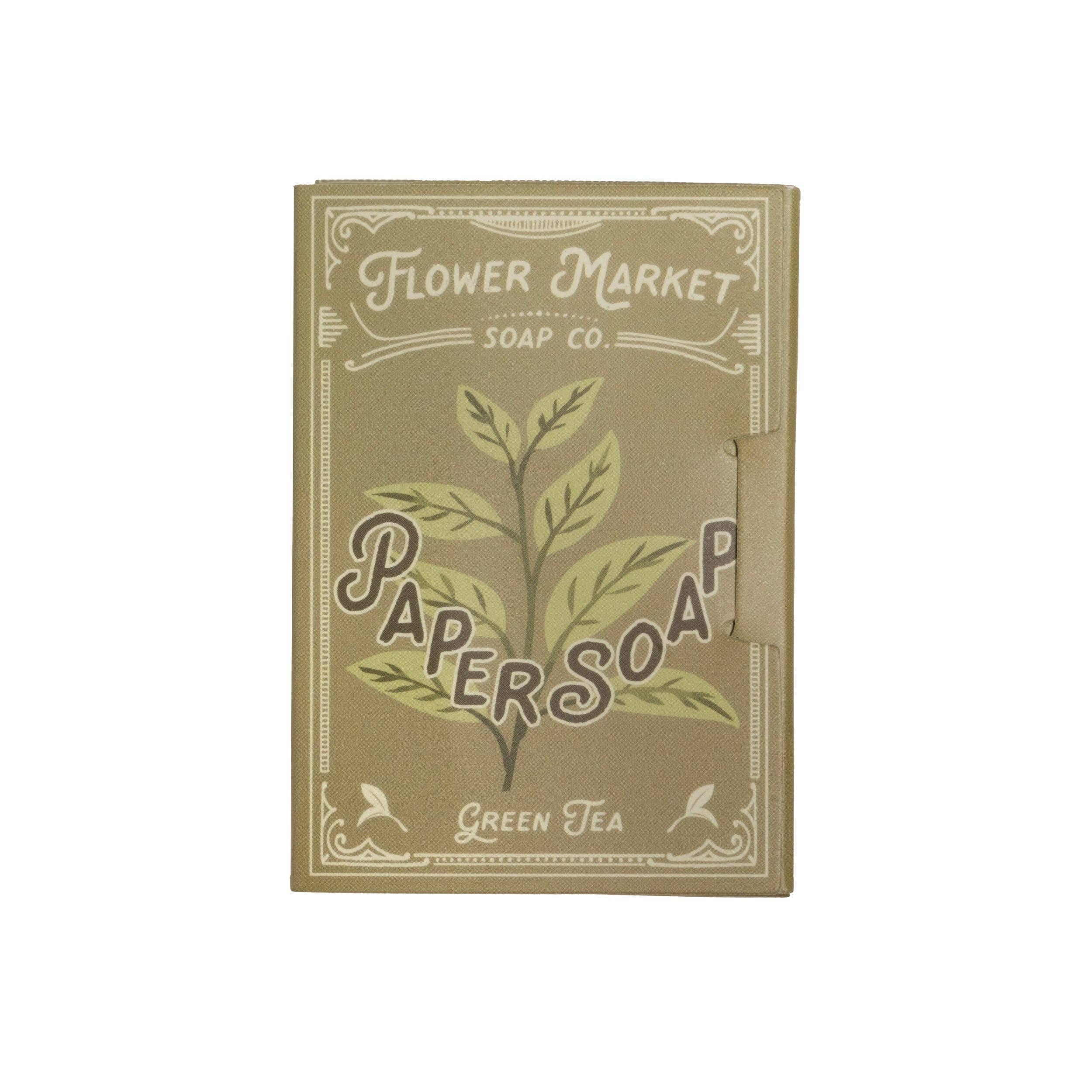 Paper Soap – Green Tea Scent, Travel Size, 50 Sheets