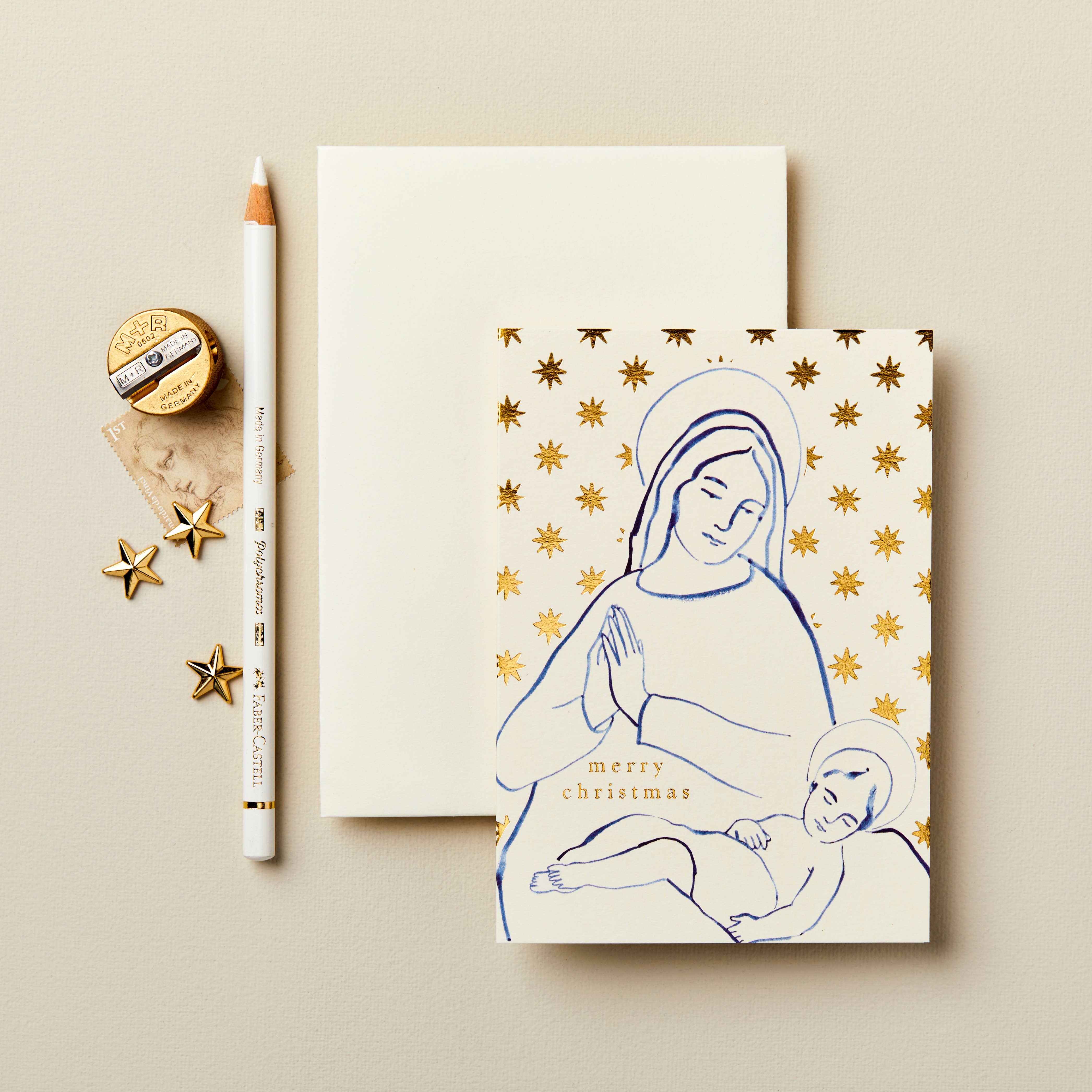 Madonna & Child 'Merry Christmas' Card