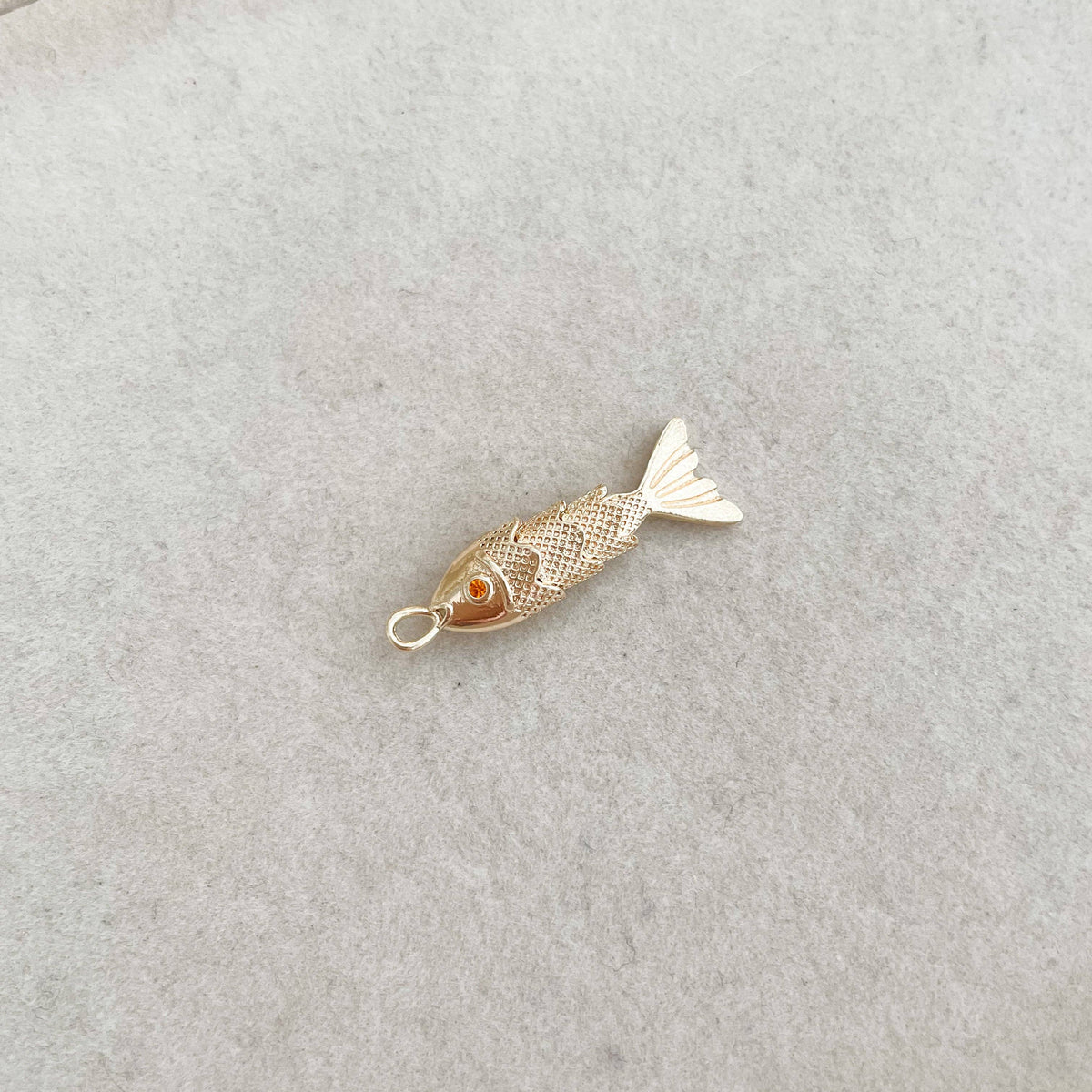 Gold Koi Fish Charm