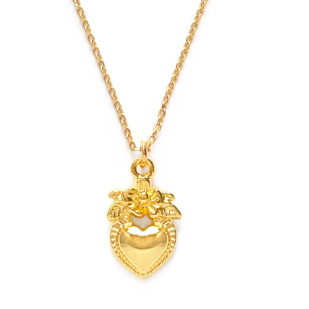 Folk Heart Necklace