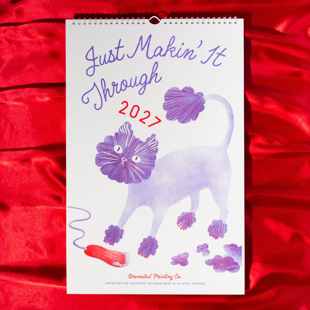 2027 Risograph Wall Calendar | Just Makin' It Through