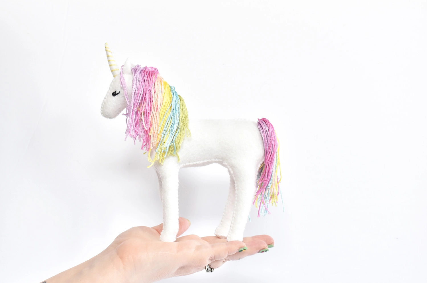Pastel Rainbow Unicorn Sewing Kit