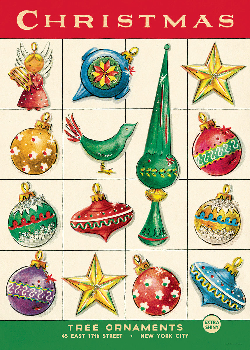 Christmas Ornaments | Gift Wrap Sheet 20" x 28"