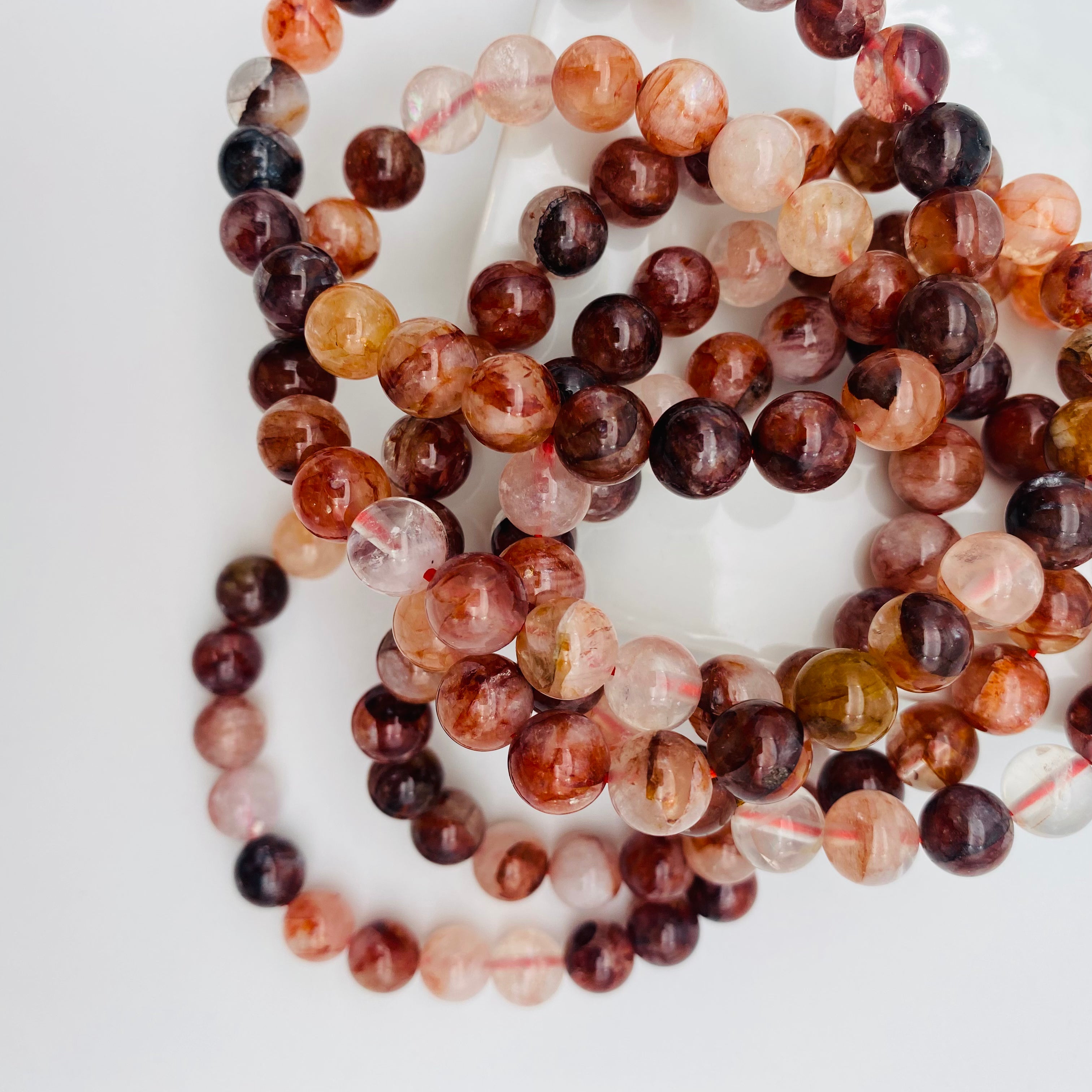 Red Hematoid Quartz | Gemstone Bracelet