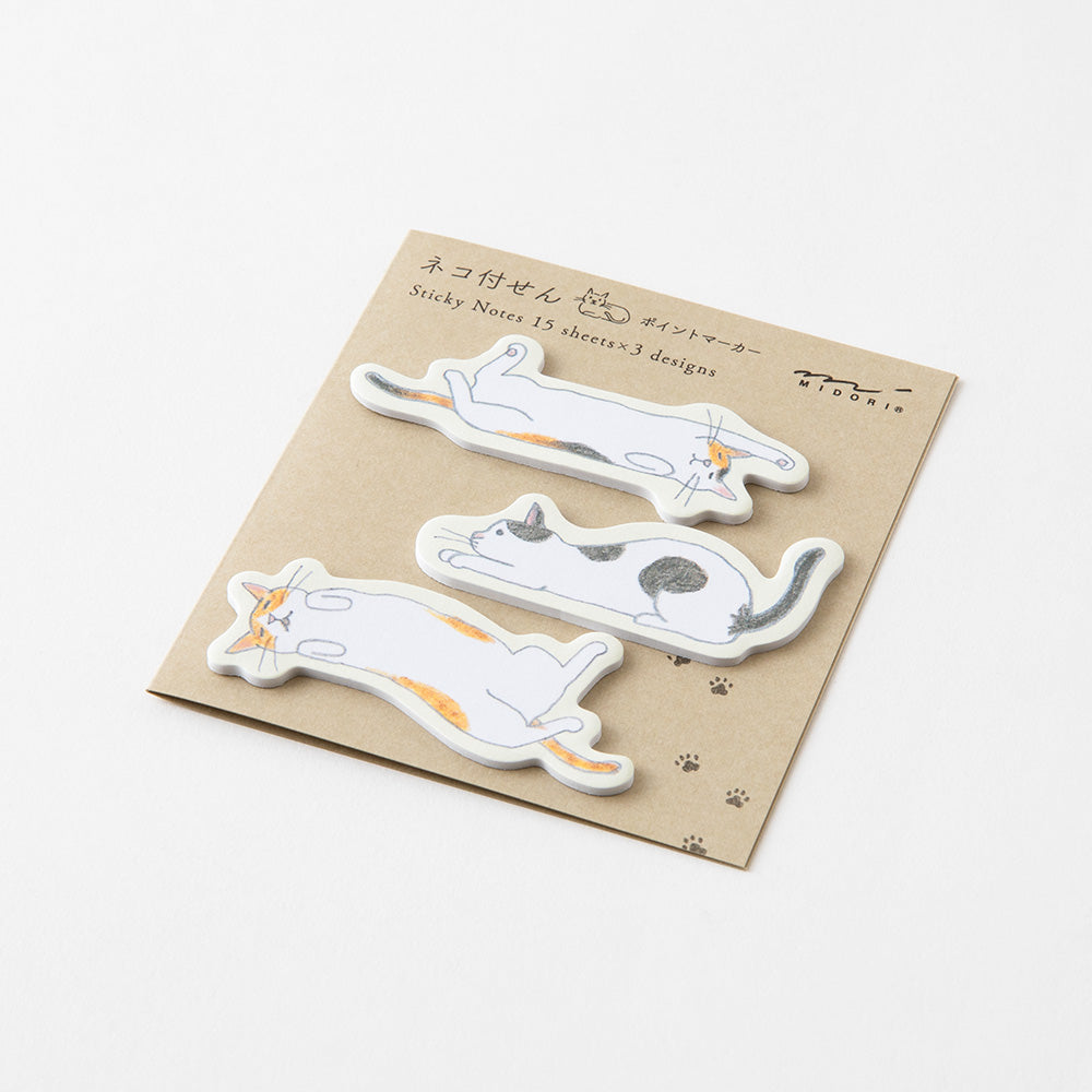 Midori Sticky Notes | Stretchy Cat