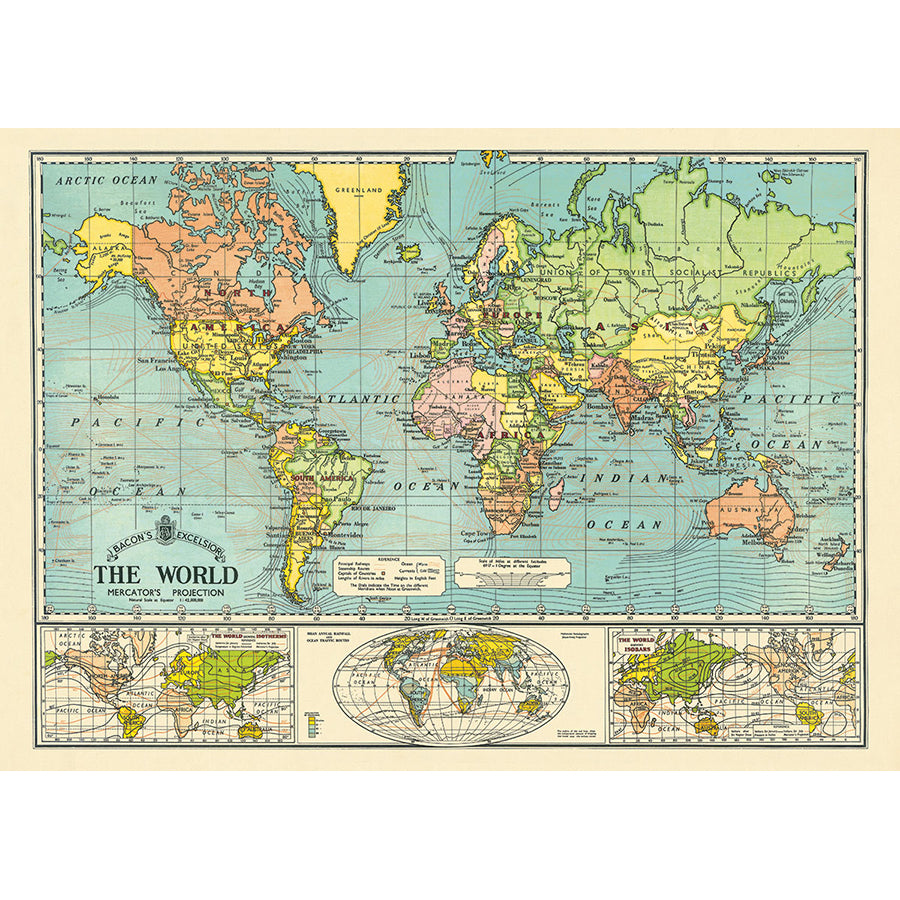 World Map 6 Poster/Wrap