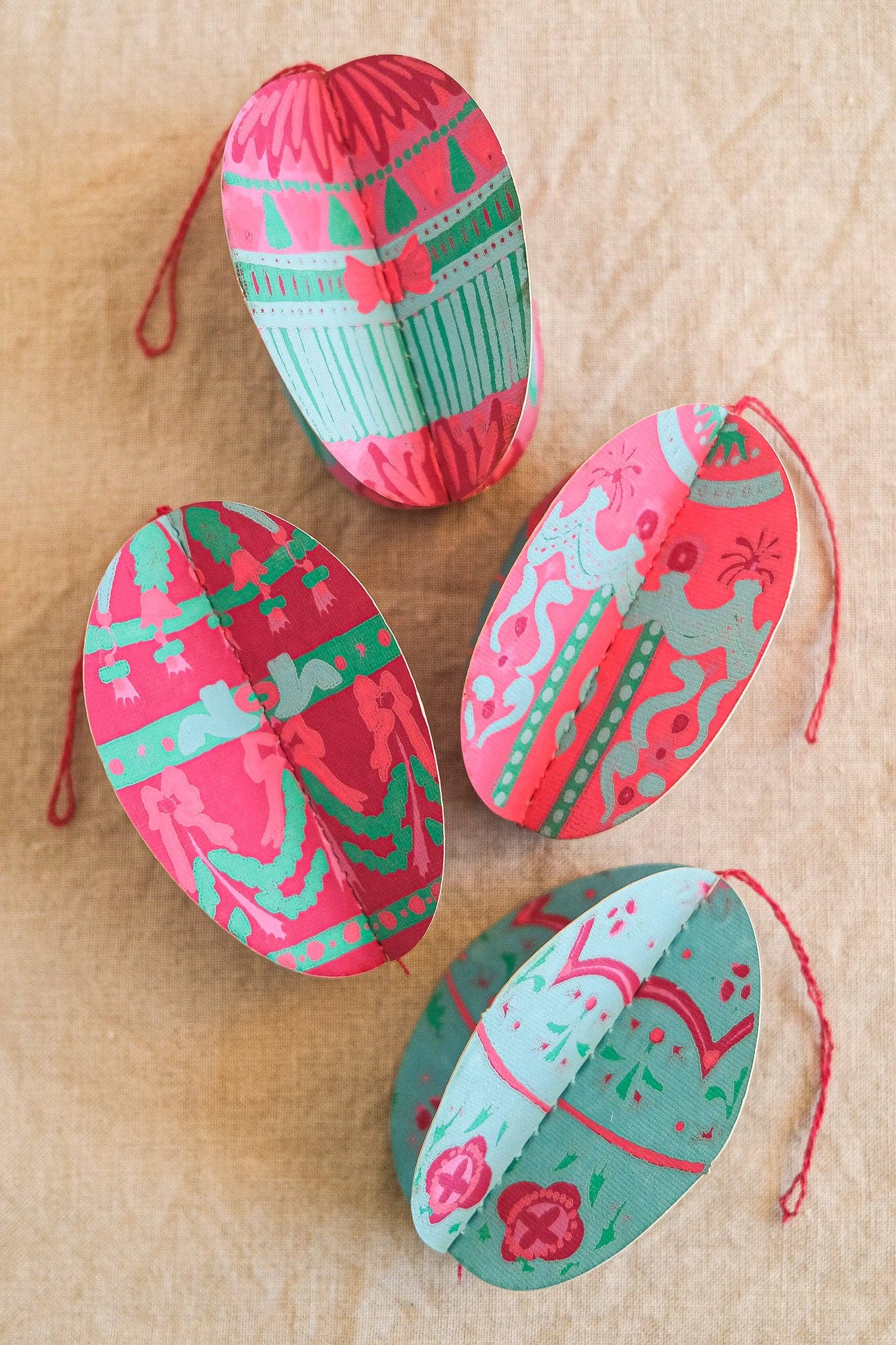Easter Egg Paper Ornaments | Clearance 50% off
