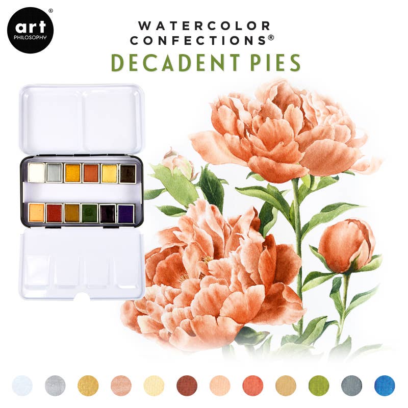Watercolor Confections | Decadent Pies