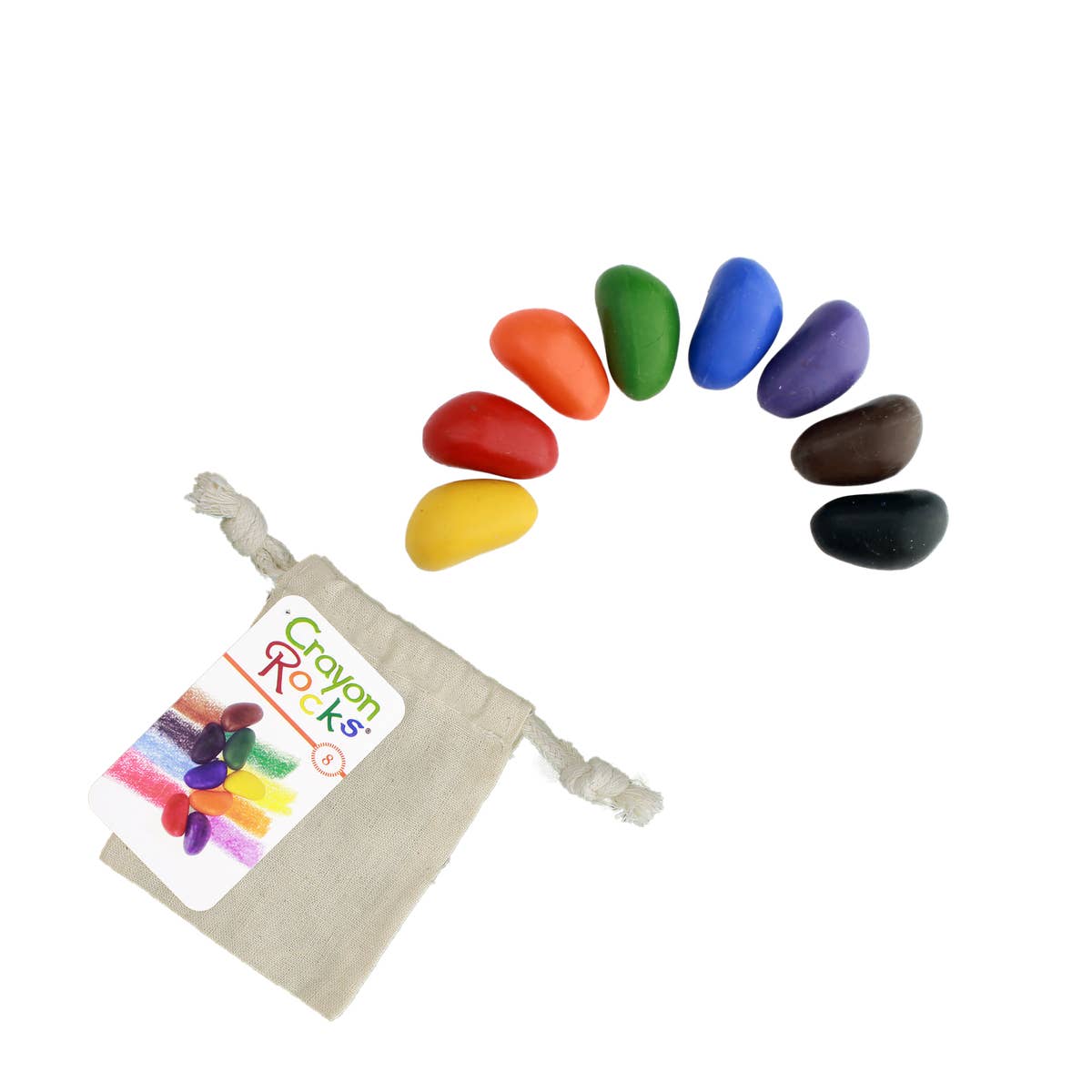 Crayon Rocks- 8 Colors in a Muslin Bag