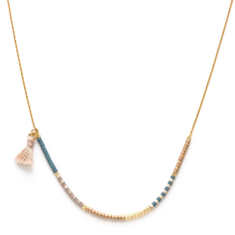 Sky | Japanese Seed Bead Necklaces