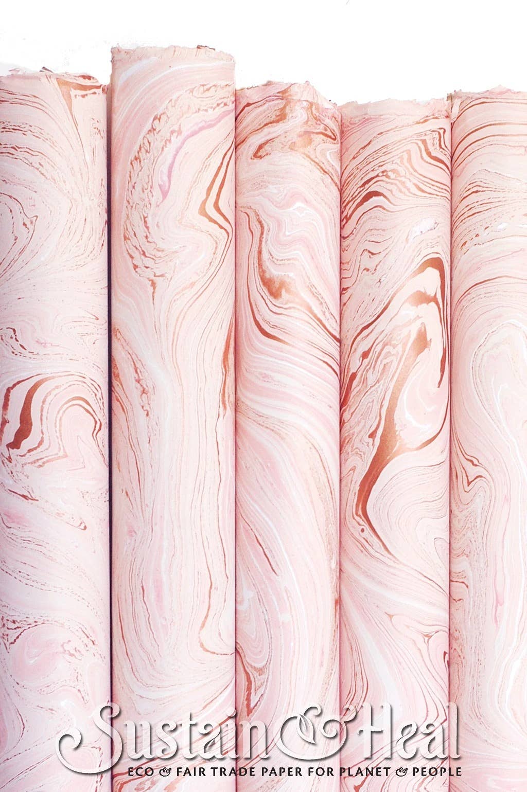 Rose Gold Marble Sheet #176