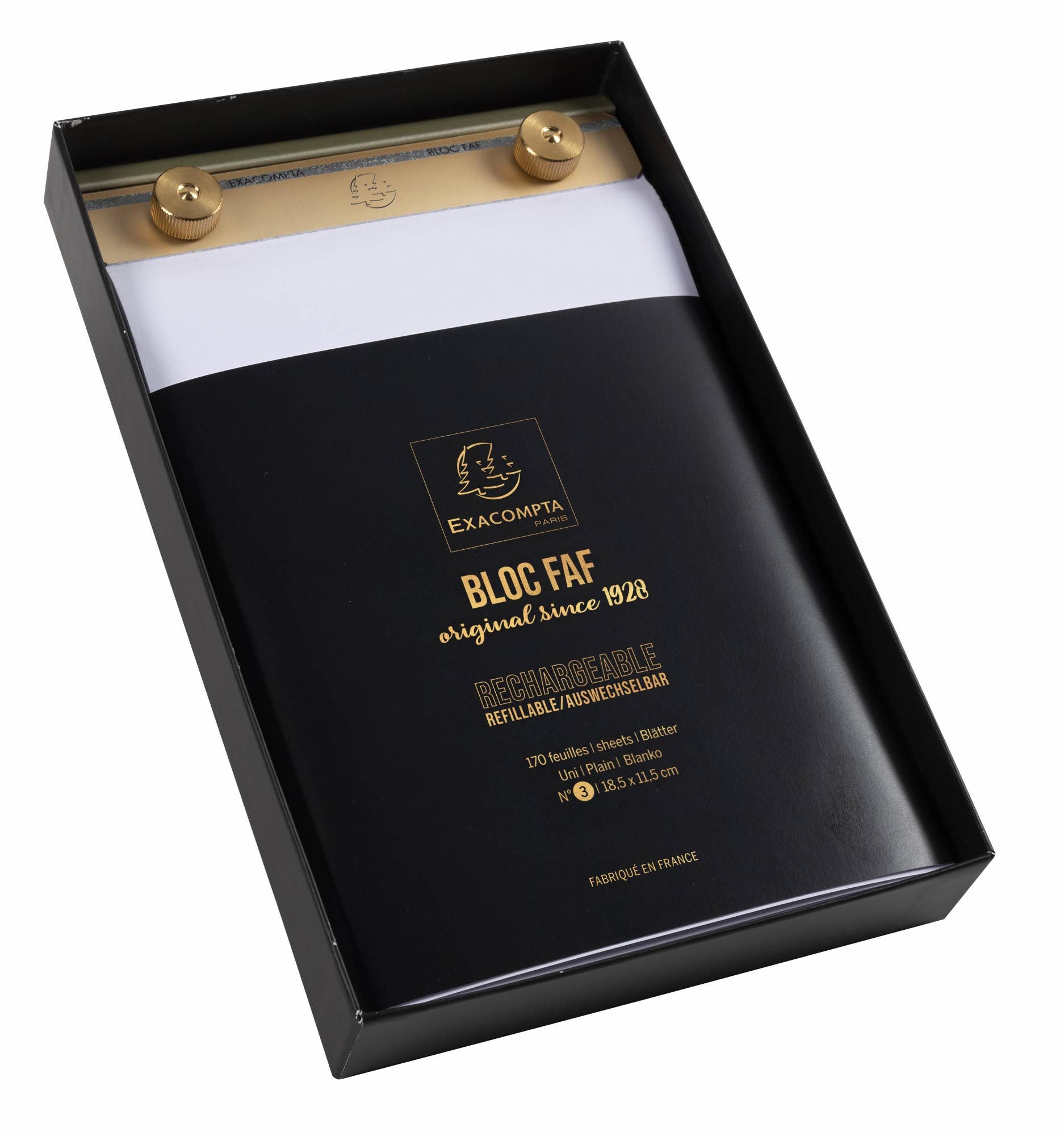 FAF Pad - Fabrique en France Brass Desk Pad - 4" x 6.25"